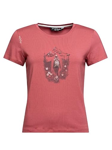 Chillaz Damen Iseo Mountain Paradise Shirt red Funktionsshirt Damenshirt Sportshirt Sommershirt (40) von Chillaz