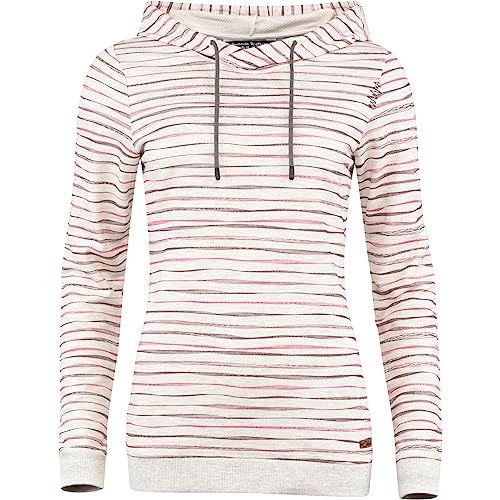 Chillaz Damen Lugano Stripes Wave Hoodie, Creme, 40 von Chillaz