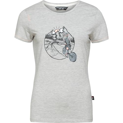 Chillaz Damen Saile Homo Mons Velo T-Shirt, Grey Melange, 40 von Chillaz