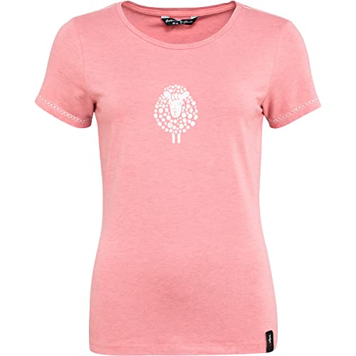 Chillaz Damen Saile Sheep T-Shirt, Peach Blossom Melange, 36 von Chillaz