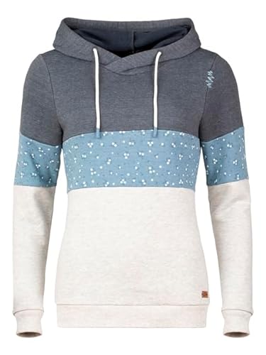Chillaz Damen Walchensee 2.0 Hoody Blue Melange/Light Grey Melange 38 von Chillaz