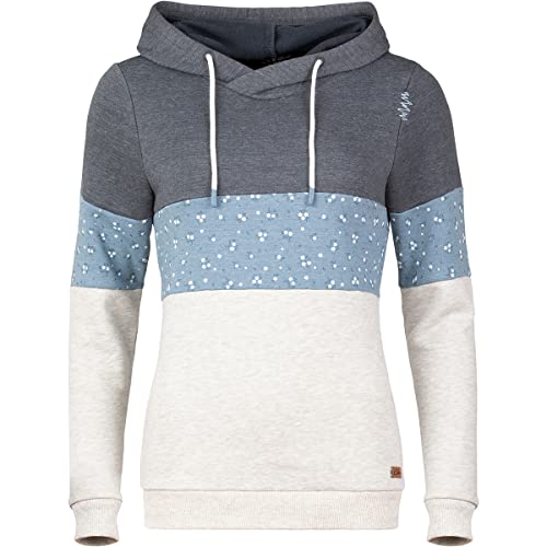 Chillaz Damen Walchsee Hoodie, Blue Melange-White Melange, 34 von Chillaz