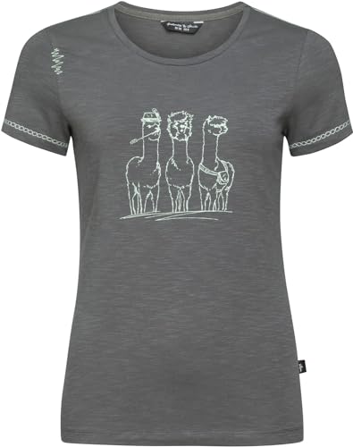 Chillaz Gandia Alpaca Gang T-Shirt Women, 38/38 Damen, Titan von Chillaz