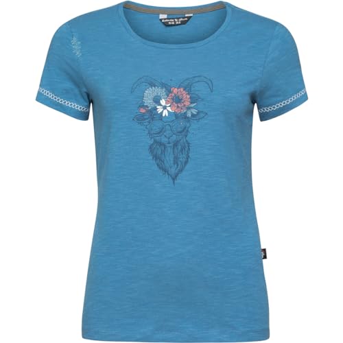 Chillaz Gandia Alps Love T-Shirt Women, 36/36 Damen, Blue von Chillaz