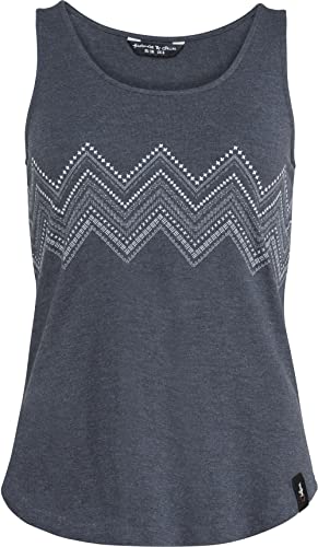 Chillaz Kauai Zigzag Ornament Top Women, 40/40 Damen, Black Melange von Chillaz