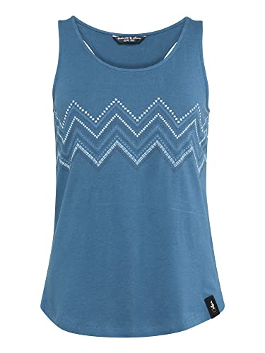 Chillaz Kauai Zigzag Ornament Top Women, 44/44 Damen, Dark Blue Melange von Chillaz