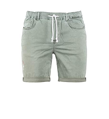 Chillaz M Oahu Shorty Grün - Dehnbare vielseitige Herren Kletterhose, Größe XL - Farbe Olive von Chillaz