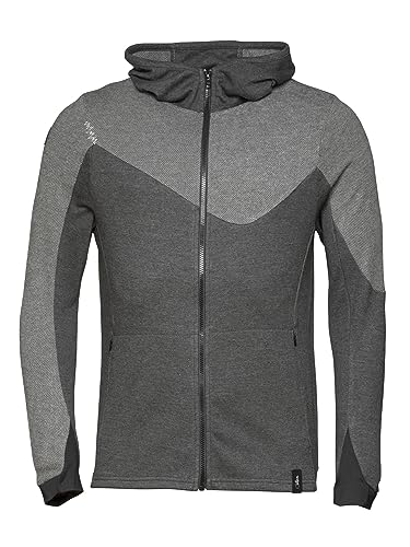 Chillaz M Mounty Jacket Colorblock - Bequeme lässige Herren Sweat Kapuzenjacke, Größe M - Farbe Anthrazit Melange - Blac von Chillaz