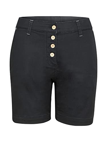 Chillaz W Almspitz Shorty Schwarz - Elastische Bequeme Damen Kletterhose, Größe 38 - Short - Farbe Denim Black von Chillaz