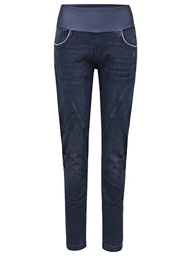 Chillaz W Fuji 2.0 Pant Blau - Robuste elastische Damen Kletterhose, Größe 36 - Farbe Denim Dark Blue von Chillaz