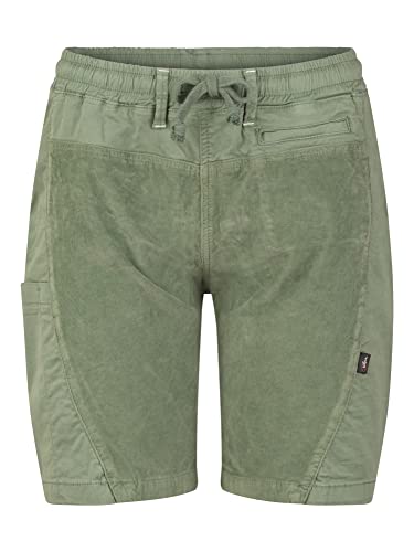 Chillaz W Kitzsteinhorn Shorty Grün - Moderne praktische Damen Kletterhose, Größe 38 - Short - Farbe Olive von Chillaz