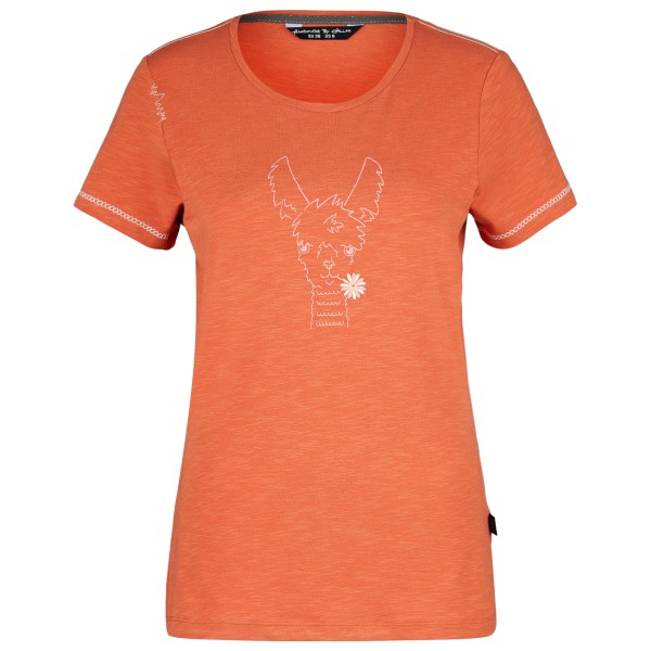 Chillaz - Women's Happy Alpaca Bergfreunde - T-Shirt Gr 32;34;36;38;40;42;44 orange;rosa;weiß von Chillaz
