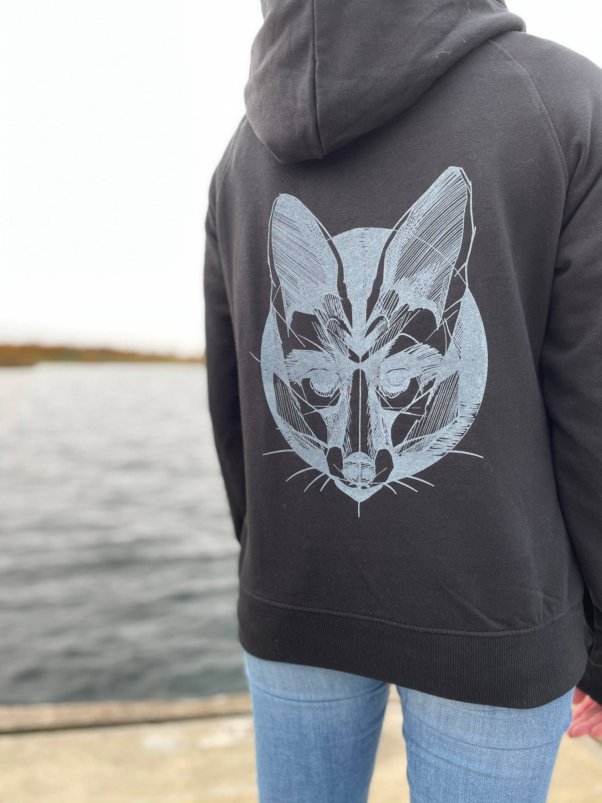 Fairtrade Hoodie Fuchs Unisex, Geografisch, Schwarz, Neutral Fairtrade Hoodie Fuchs Unisex, Geografisch, Schwarz, Neutral von ChillimilliCM