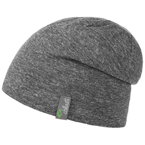CHILLOUTS Tiflis Hat Sommer Beanie Unisex - Strickmütze Sommer Hochwertig, Leichte Mütze Herren Damen, Unisex Sommermütze Handgefertigt, Stilvoll Sommer Longbeanie, Grau, Einheitsgröße von CHILLOUTS