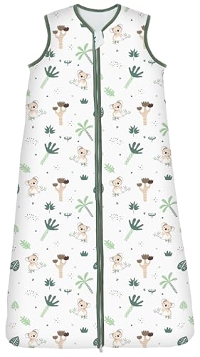 Chilsuessy Schlafsack Baby 2.5 Tog Winterschlafsack Babyschlafsack aus Baumwolle Kinder Winter Schlafsack ohne Ärmel für Jungen und Mädchen, Cute Koala, 130cm/Baby Höhe 120-140cm von Chilsuessy