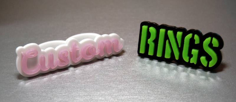 Personalisierte Benutzerdefinierte Acryl Ring - Brautjungfer Geschenk von ChimericGarnish