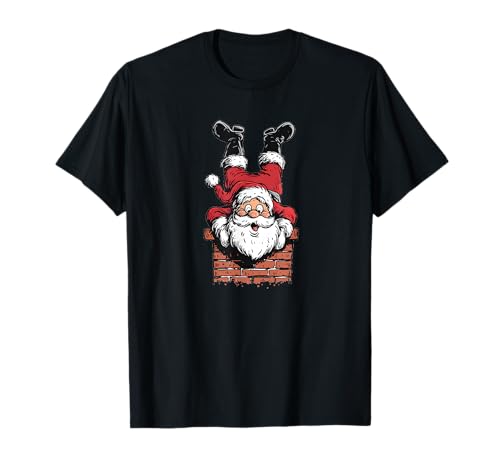 Cooler Weihnachtsschornstein mit Weihnachtsmann für Jungen und Mädchen T-Shirt Cooler Weihnachtsschornstein mit Weihnachtsmann für Jungen und Mädchen T-Shirt von Chimney Santa Outfit