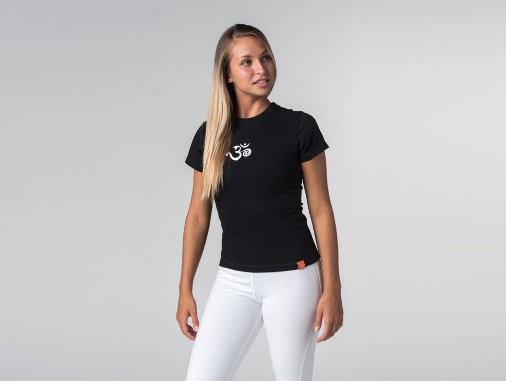Chin Mudra Ohm Kurzarm-T-Shirt - 100 % Bio-Baumwolle Chin Mudra Ohm Kurzarm-T-Shirt - 100 % Bio-Baumwolle von ChinMudraYogaShop
