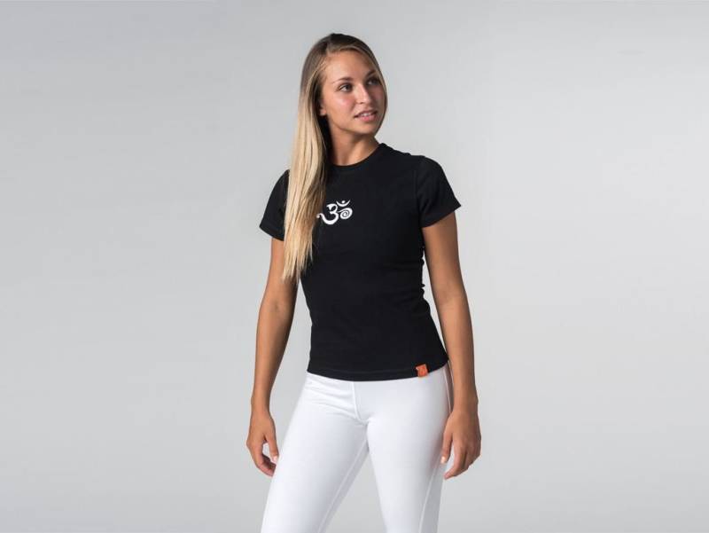 Chin Mudra Ohm Kurzarm-T-Shirt - 100 % Bio-Baumwolle Chin Mudra Ohm Kurzarm-T-Shirt - 100 % Bio-Baumwolle von ChinMudraYogaShop