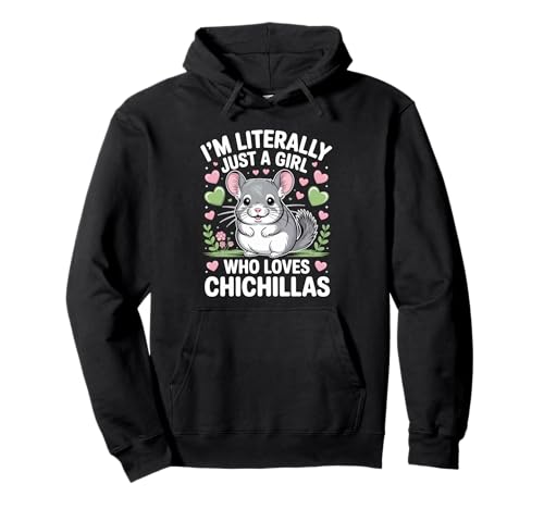 Lustiges Mädchen, das Chinchillas liebt, süße Herzen und Blumen Pullover Hoodie Lustiges Mädchen, das Chinchillas liebt, süße Herzen und Blumen Pullover Hoodie von ChinchillaVibes