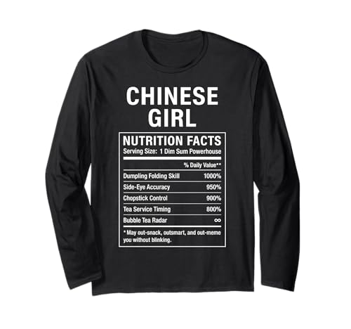 Chinesisches Mädchen Stolze Chinesin Langarmshirt von Chinese Roots Gifts & Tee