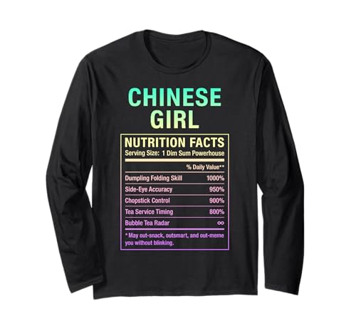Chinesisches Mädchen Stolze Chinesin Langarmshirt von Chinese Roots Gifts & Tee