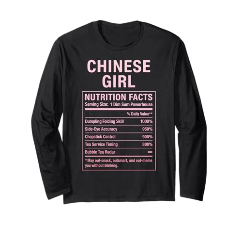 Chinesisches Mädchen Stolze Chinesin Langarmshirt von Chinese Roots Gifts & Tee