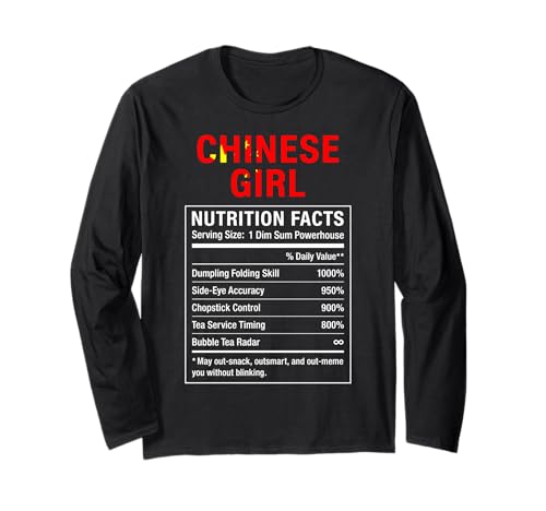 Chinesisches Mädchen Stolze Chinesin Langarmshirt von Chinese Roots Gifts & Tee