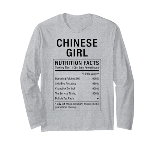 Chinesisches Mädchen Stolze Chinesin Langarmshirt von Chinese Roots Gifts & Tee