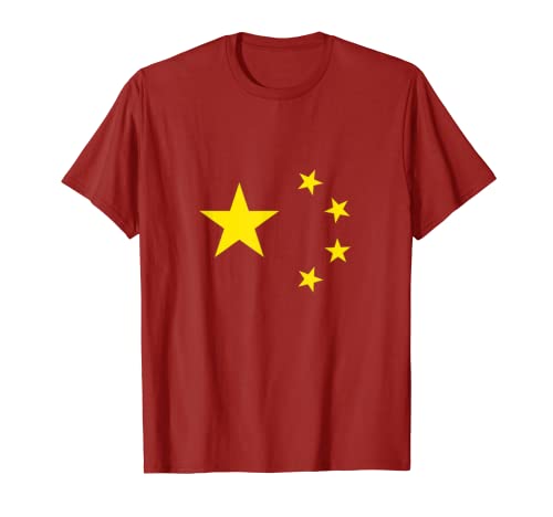 Volksrepublik China Flagge Chinesische Flaggen Damen Herren T-Shirt von Chinesisch & China Flagge Co.