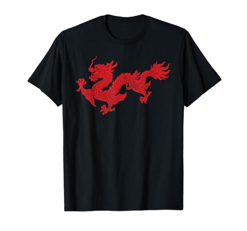 China Drache Symbol Damen Herren Kinder Geschenk T-Shirt von Chinesischer Drache Mythologie Symbol