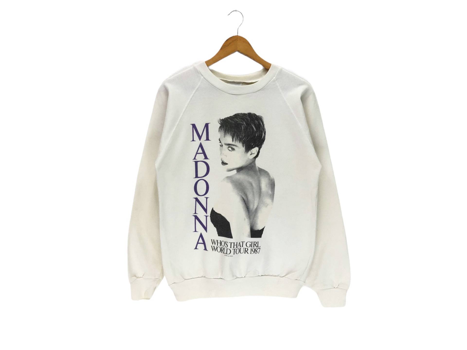 Vintage 80Er 1987 Madonna Pop Dance Sweatshirt Who Es That Girl World Tour Jumper Crewneck von Chinoi2021