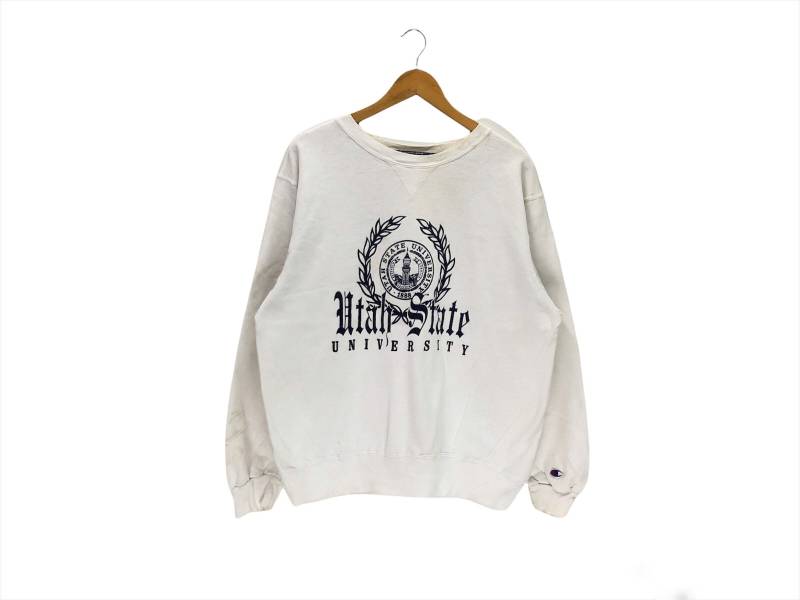 Vintage Champion Sweatshirt Utah State University College Sweater Pullover Crewneck The Of von Chinoi2021