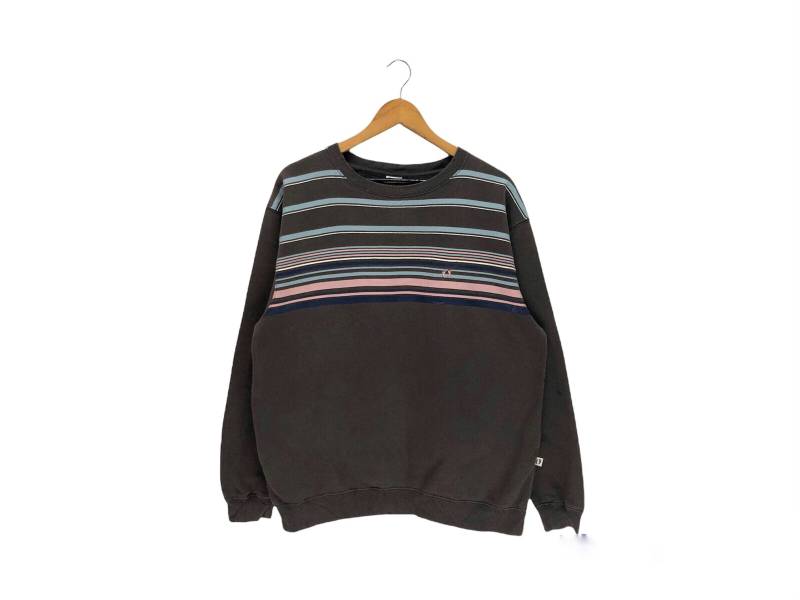 Vintage Hang Ten Small Logo Streifen Design Sweatshirt Surf Beach Hawaii Pullover Crewneck von Chinoi2021