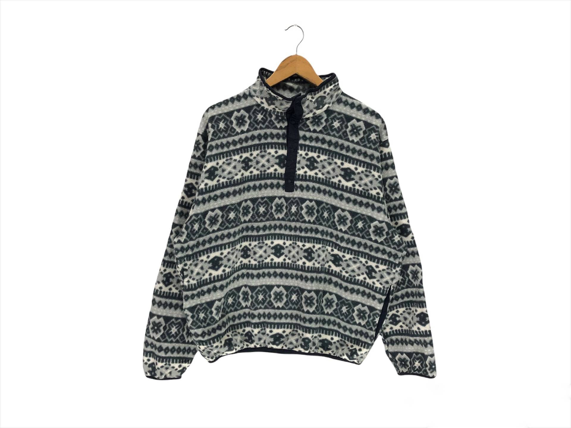 Vintage L.l.bean Fleece Half Button Native Muster Design Sweatshirt L.l Bean Pullover Crewneck Vintage L.l.bean Fleece Half Button Native Muster Design Sweatshirt L.l Bean Pullover Crewneck von Chinoi2021