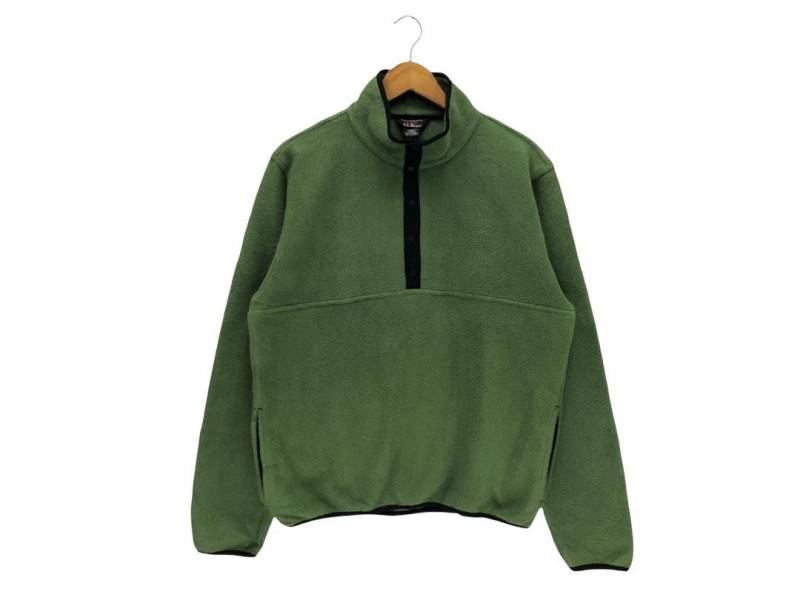 Vintage L.l.bean Fleece Plain Half Button Sweatshirt L.l Bean Sweater Pullover Crewneck von Chinoi2021