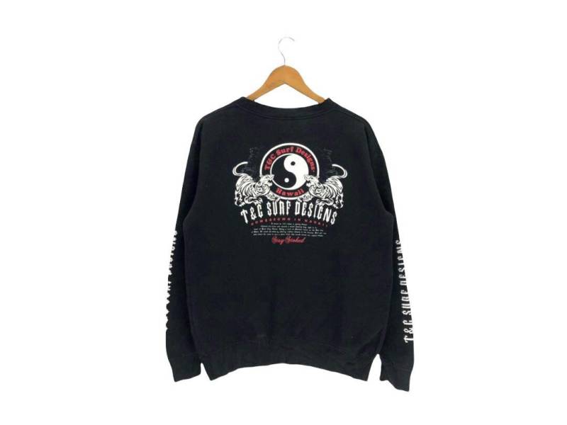 Vintage T N C Surf Design Hawaii Big Logo Sweatshirt T&c Spellout Pullover Crewneck Town & Country von Chinoi2021