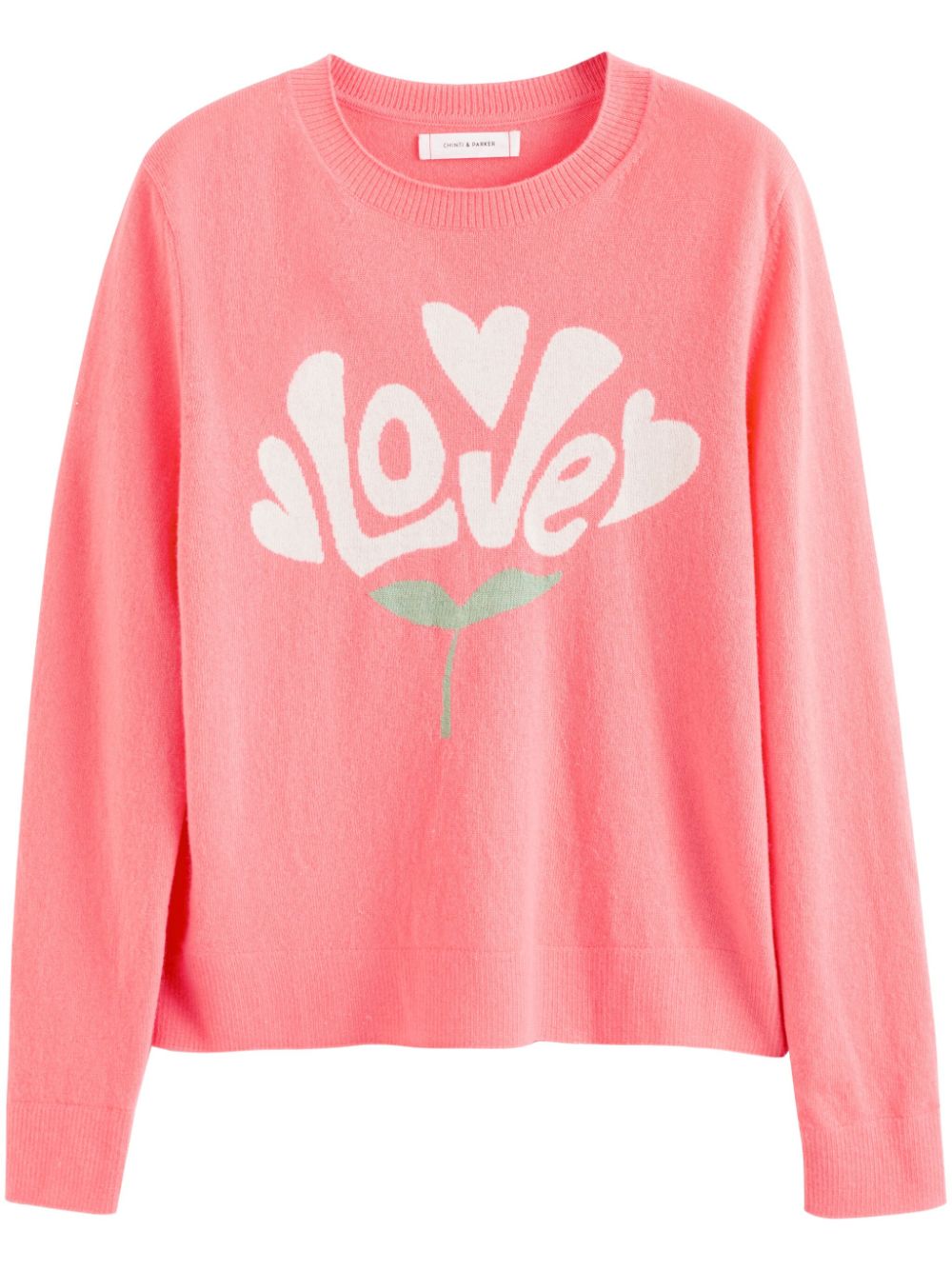 Chinti & Parker Bloom LovePullover - Rosa von Chinti & Parker