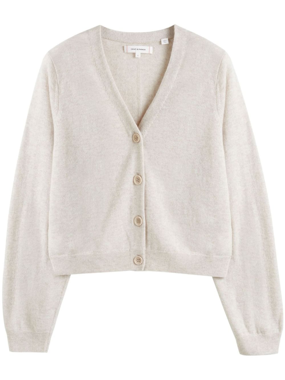 Chinti & Parker Cardigan mit V-Ausschnitt - Nude von Chinti & Parker