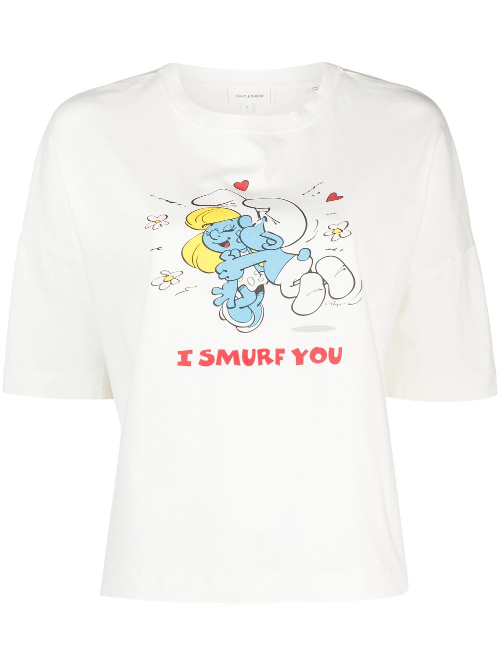 Chinti & Parker I Smurf You T-Shirt - Nude von Chinti & Parker