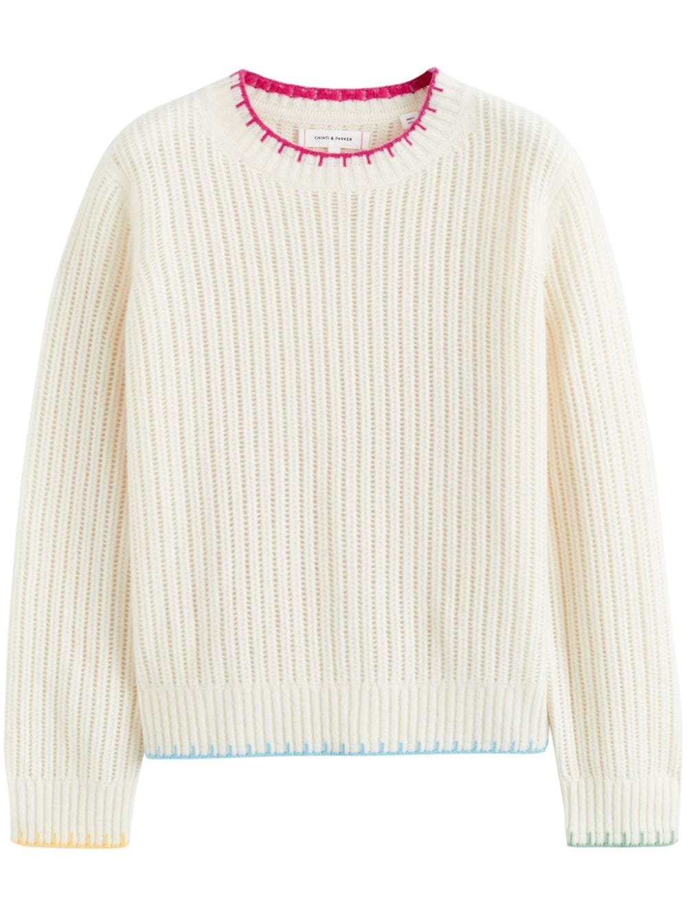 Chinti & Parker Summer Stitch Pullover - Nude von Chinti & Parker