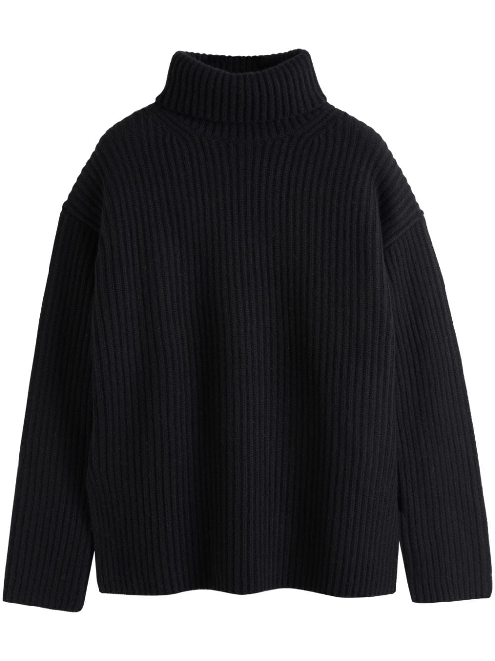 Chinti & Parker The Rib Kaschmirpullover mit Rollkragen - Schwarz von Chinti & Parker