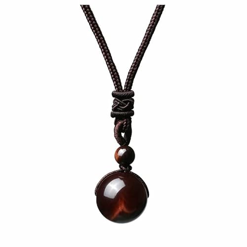 Halskette mit natürlichem rotem Tigerauge, Feng Shui, Reichtumsschutz-Amulett für Karriere-Erfolg und Sternzeichen Widder Halskette mit natürlichem rotem Tigerauge, Feng Shui, Reichtumsschutz-Amulett für Karriere-Erfolg und Sternzeichen Widder von Chiorgone