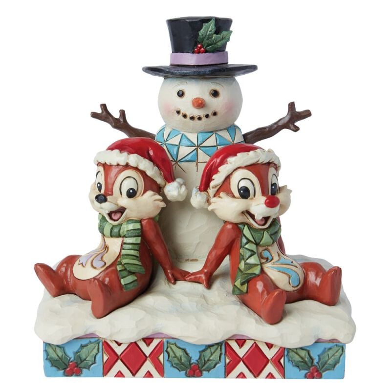 Chip & Chap Chip 'n Dale with Snowmen Statue multicolor von Chip & Chap