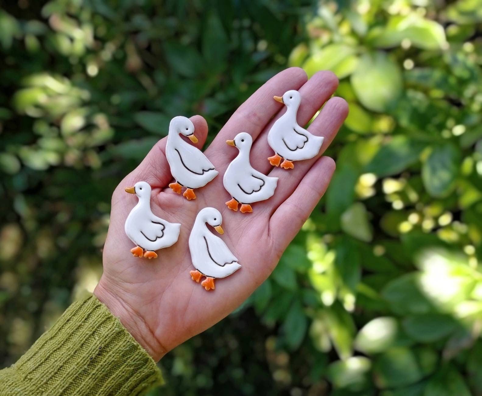 Gans Handgemachte Keramik Brosche Gans Handgemachte Keramik Brosche von ChipChipCeramics