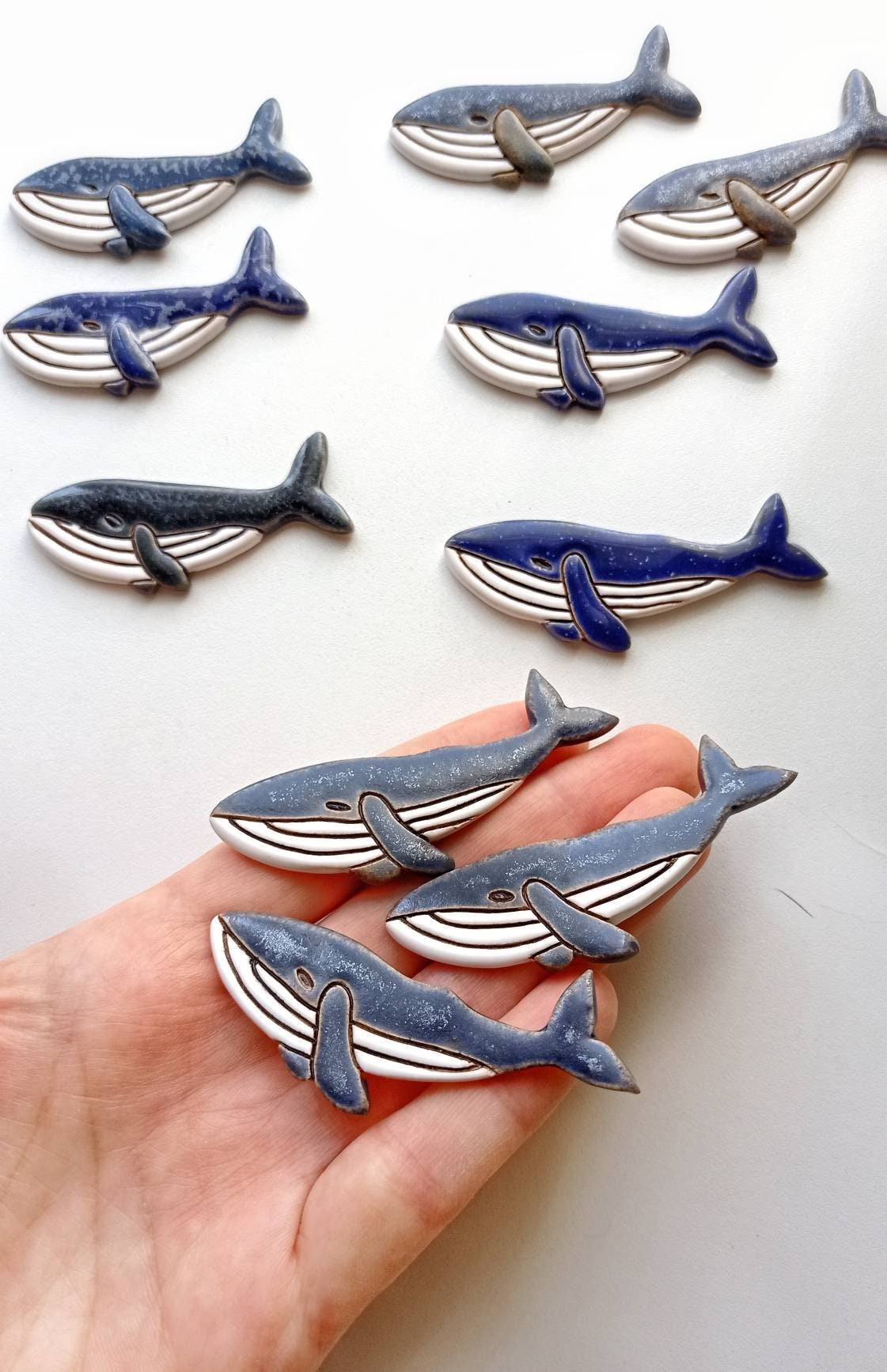 Wal Handgemachte Keramik Brosche Wal Handgemachte Keramik Brosche von ChipChipCeramics