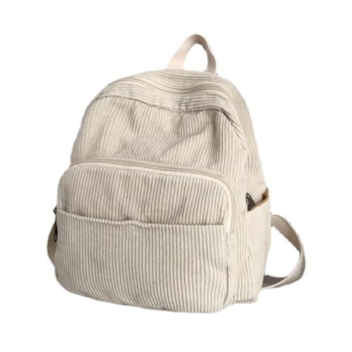 Kleine Damen Rucksack-Geldbörse - Mini Ästhetische Geldbörse in Cremefarben (Off White) von Chirest