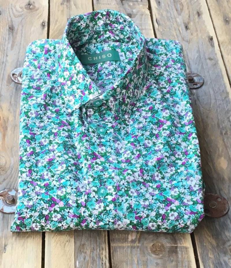 Neues Chisoshirts Florales Hemd in Den Grössen M & L Langarm von ChisoShirts