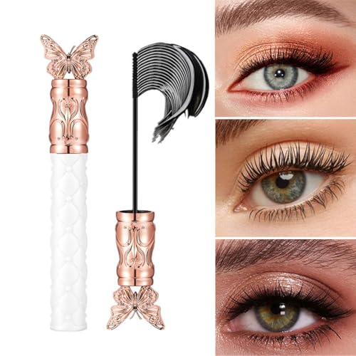 Wimperntusche - Schwarz Mascara für Volumen und Länge, langanhaltende, wisch und wasserfeste Volumen, 4 g von Chiusuet