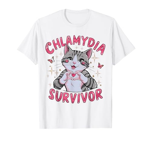 Chlamydia Survivor Cat Meme Funny Shirts for Men Adult Humor T-Shirt Chlamydia Survivor Cat Meme Funny Shirts for Men Adult Humor T-Shirt von Chlamydia Survivor Era Funny Cat Meme
